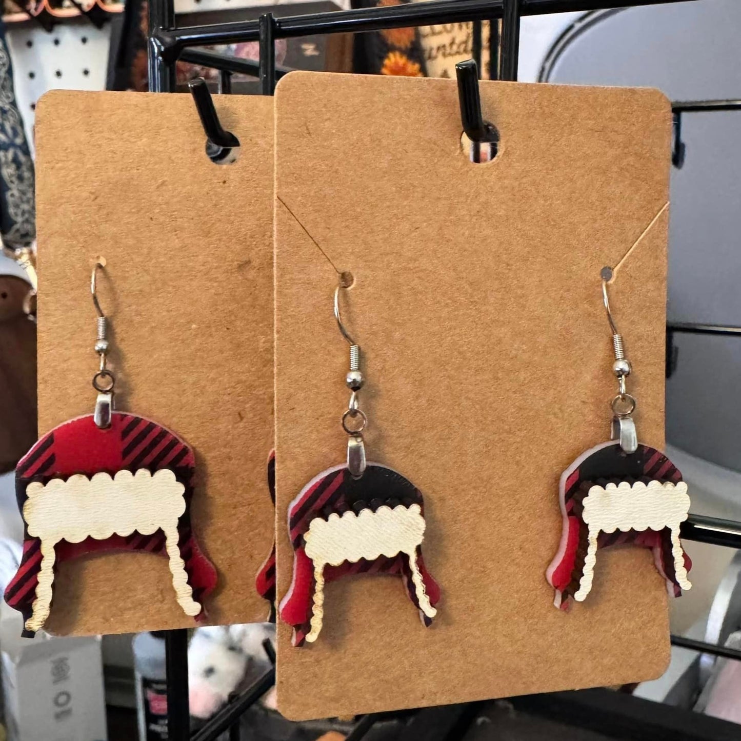 Christmas Vacation Cousin Eddie Hat Earrings