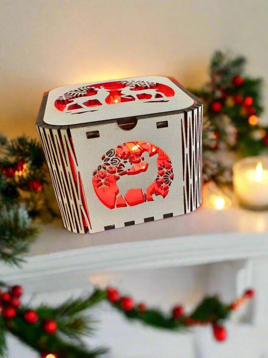 Small square Christmas lighbox